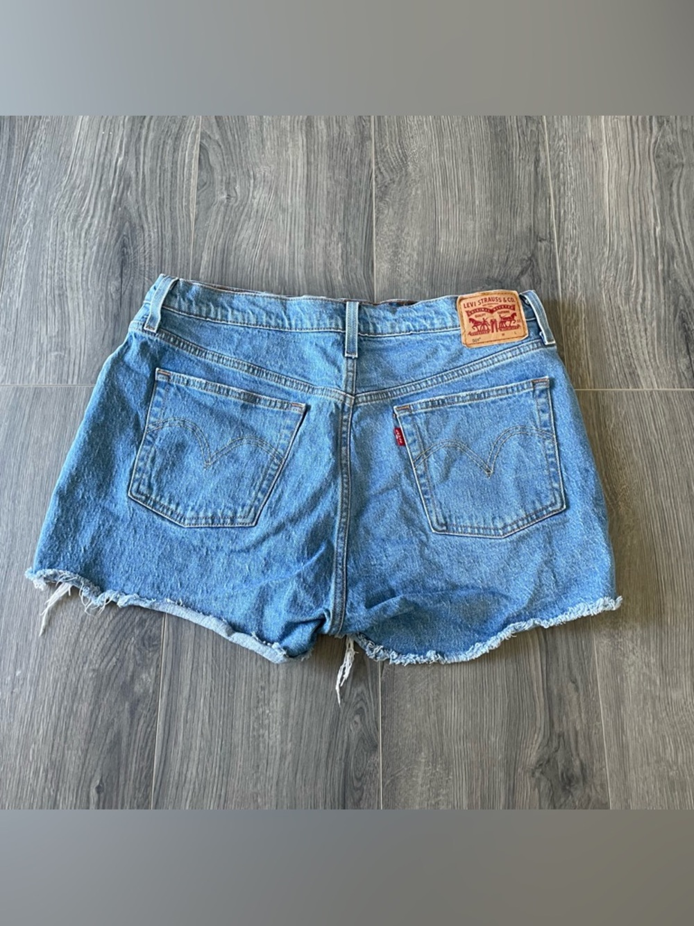 Levi's Light Blue Denim Cutoff Shorts